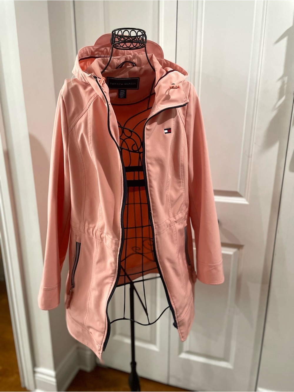 Tommy Hilfiger  salmon Pink Hooded Utility Softshell Jacket